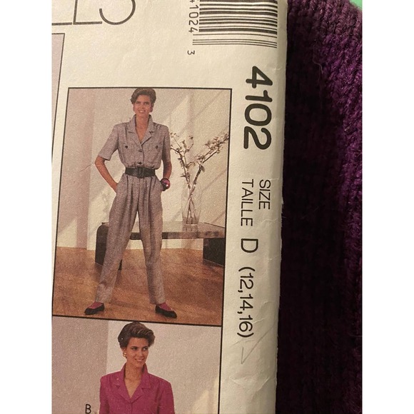 McCalls Sewing pattern4102 shirt dress jumpsuit sz 12 14 16 - Picture 2 of 6